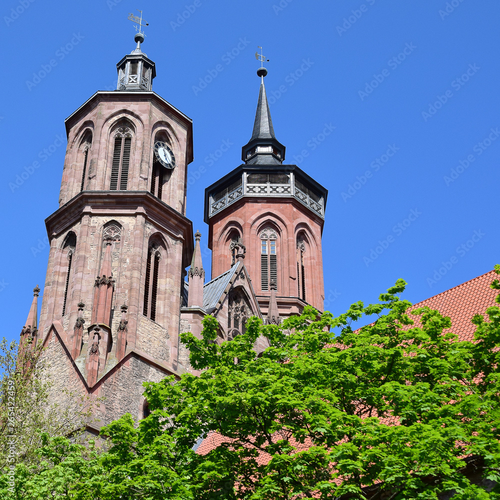 St. Johannis Kirche in der Stadt Göttingen in Niedersachsen St. Johannis Kirche in der Stadt Göttingen in Niedersachsen