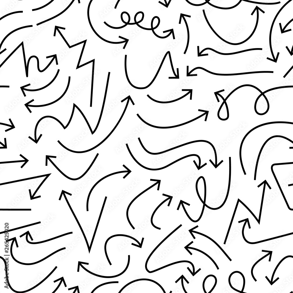 Arrow pattern. Ethnic seamless pattern with arrows. Tribal hand drawn background. Design for wrapping paper, wallpaper, fabric. Vector illustration Arrow pattern. Ethnic seamless pattern with arrows. Tribal hand drawn background. Design for wrapping paper, wallpaper, fabric. Vector illustration