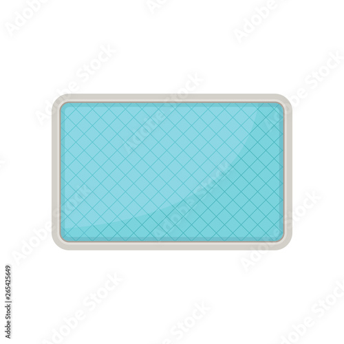 Pool plan. View from above. Vector illustration.