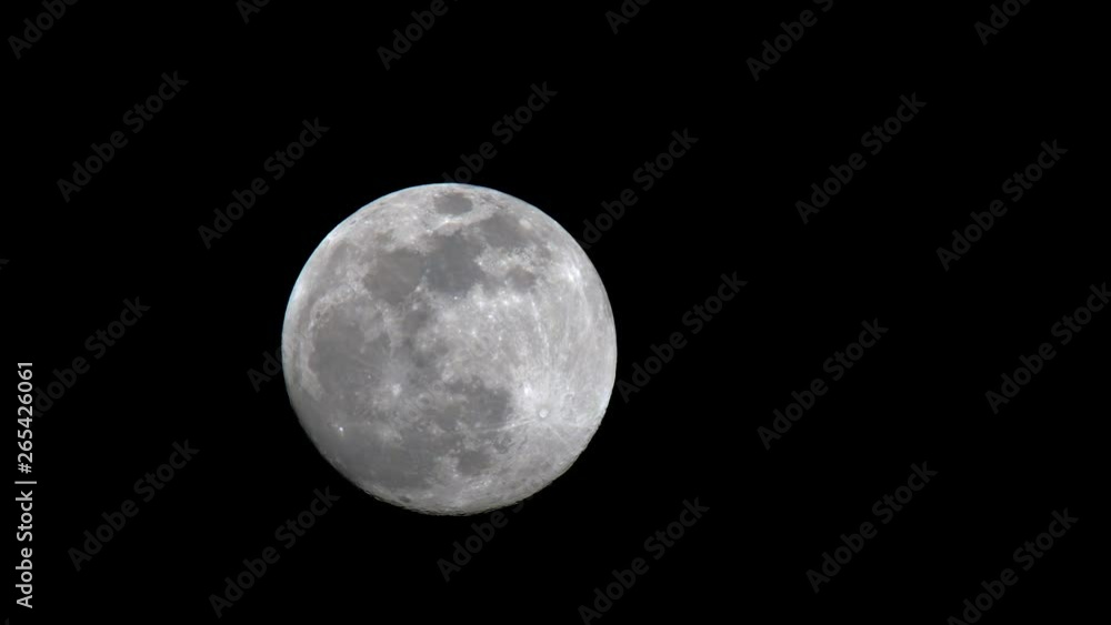 Moon moving over the night sky Moon moving over the night sky