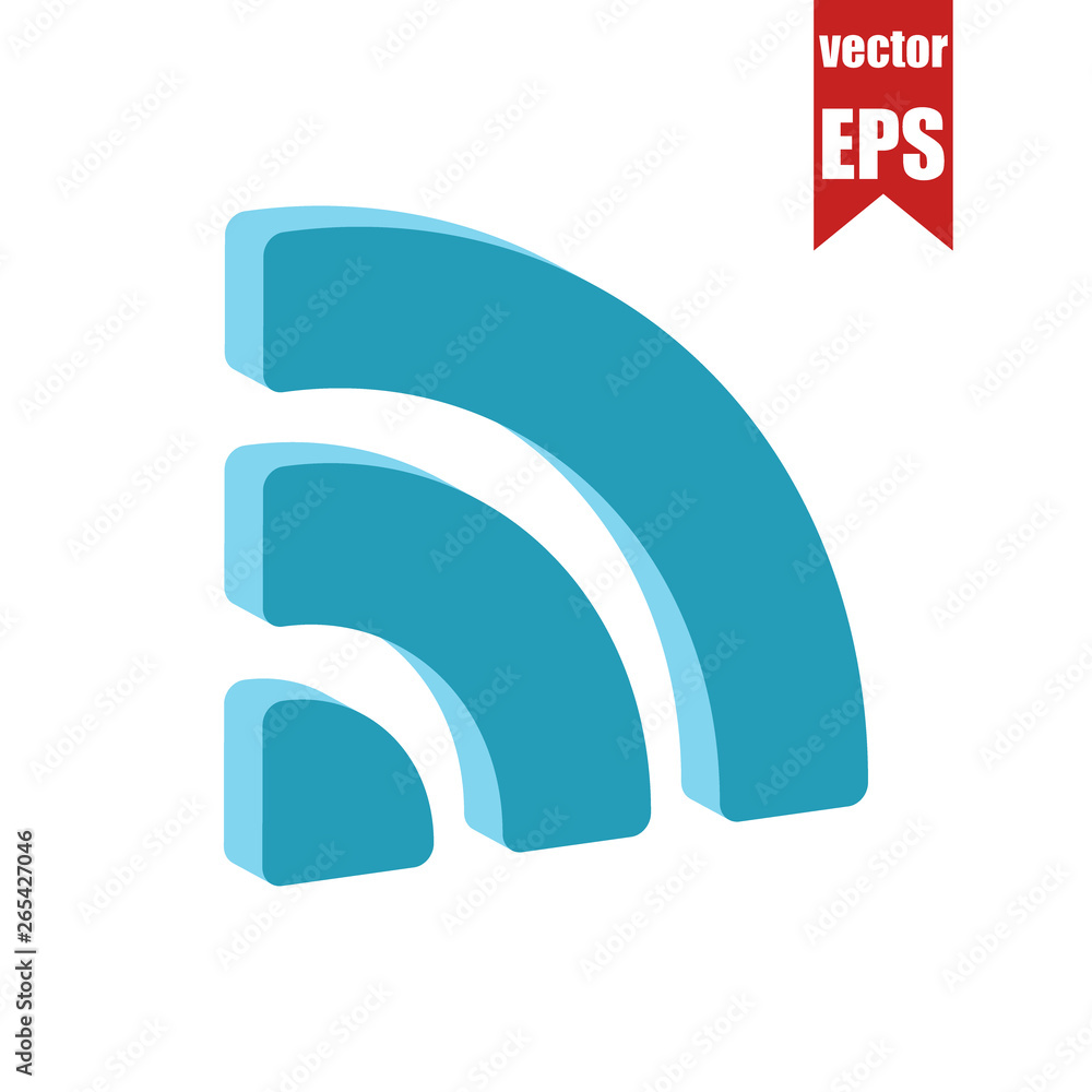 Free Wi-Fi zone icon.Isometric and 3D view. Free Wi-Fi zone icon.Isometric and 3D view.