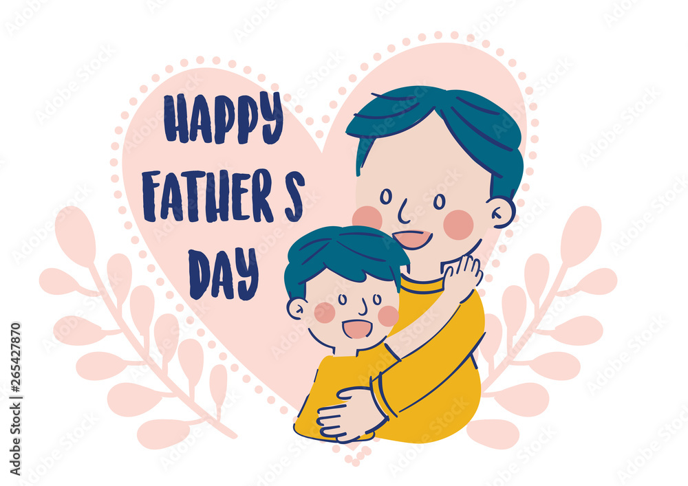 Happy Father's Day illustration vector Happy Father's Day illustration vector