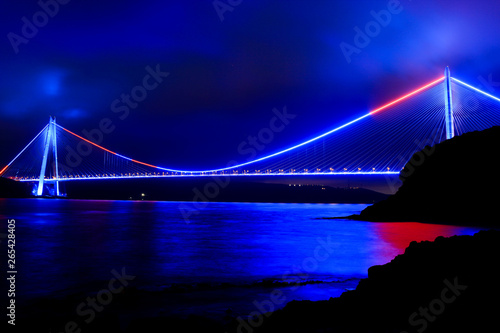yavuz sultan süleyman bridge, bridge night view