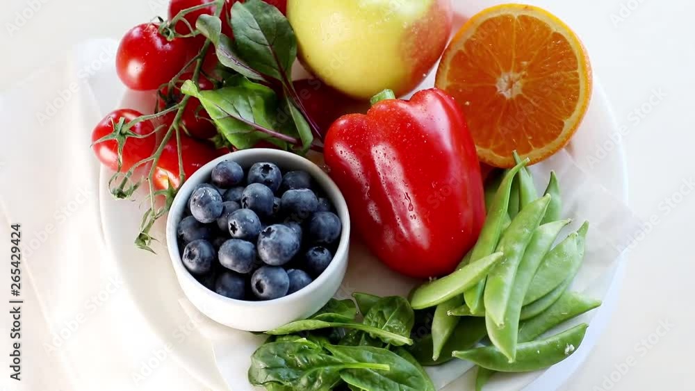 Foods High in vitamin C. Healthy eating. Top view Foods High in vitamin C. Healthy eating. Top view