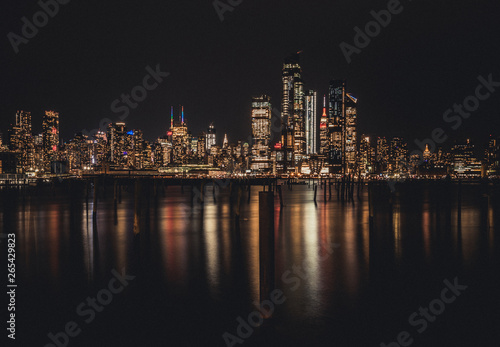 New York City Manhattan Midtown Panorama at Night