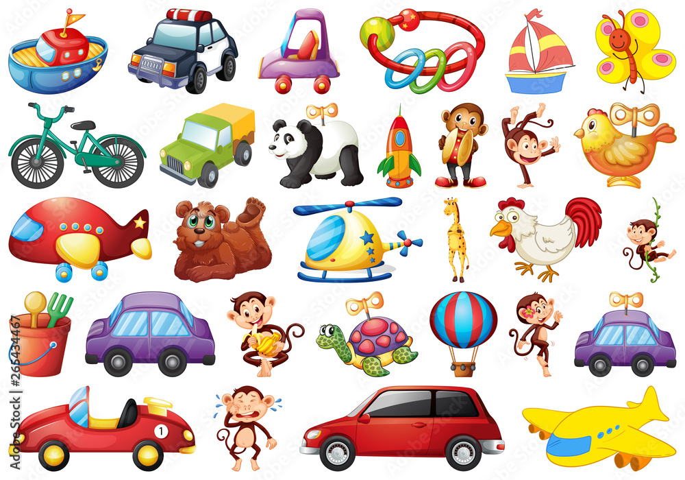 large set of toys large set of toys
