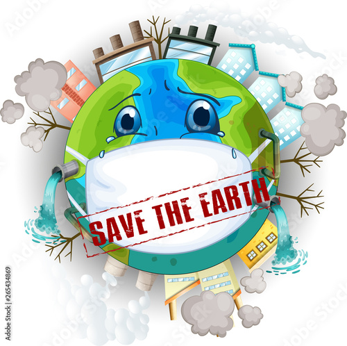 Save the earth logo