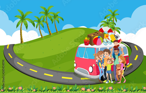Family trip to nature
