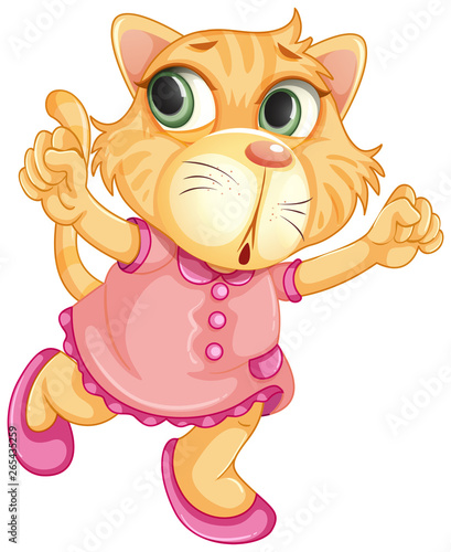 A baby tiger character