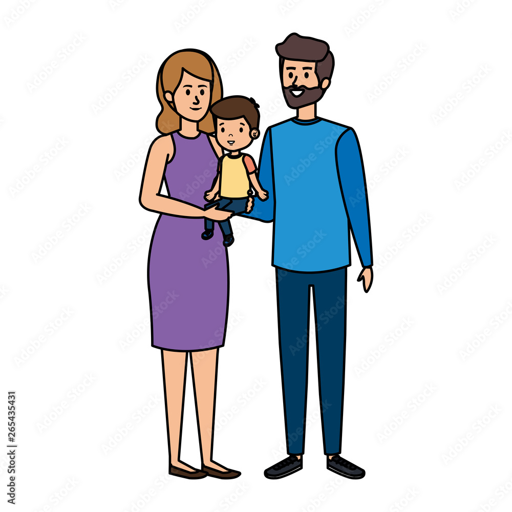 parents couple with son characters parents couple with son characters