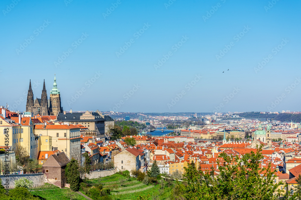 Panorama of Prague the capital of the Czech Republic