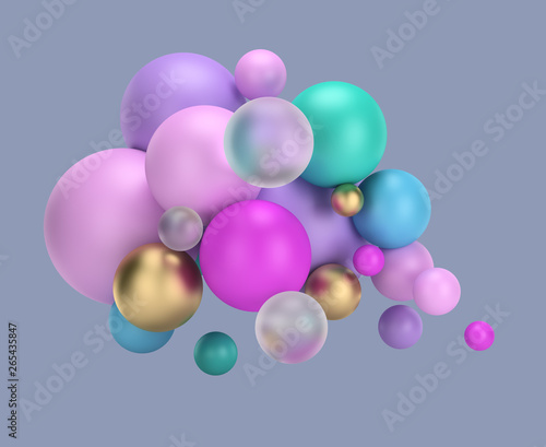 multicolored balls