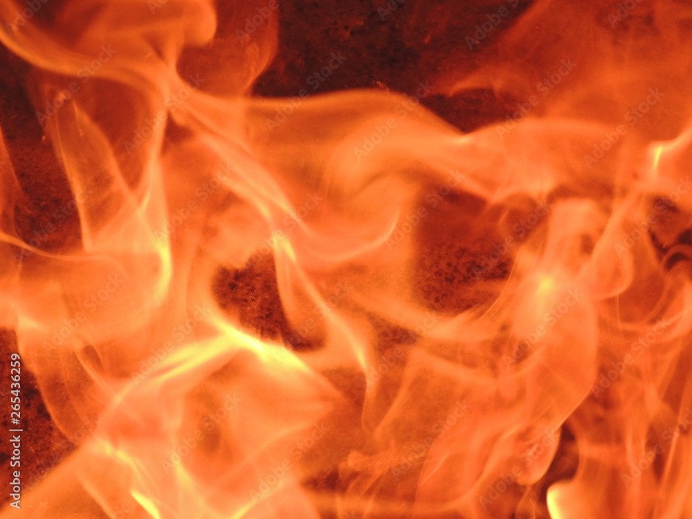 fire on black background fire on black background