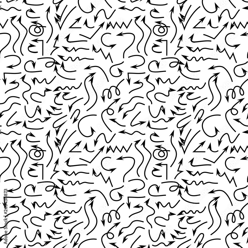 Arrow pattern. Ethnic seamless pattern with arrows. Tribal hand drawn background. Design for wrapping paper, wallpaper, fabric. Vector illustration Arrow pattern. Ethnic seamless pattern with arrows. Tribal hand drawn background. Design for wrapping paper, wallpaper, fabric. Vector illustration
