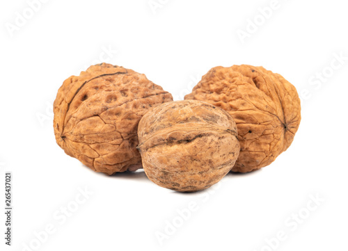 Three large walnuts