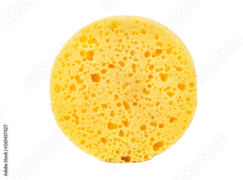 Yellow round sponge photo
