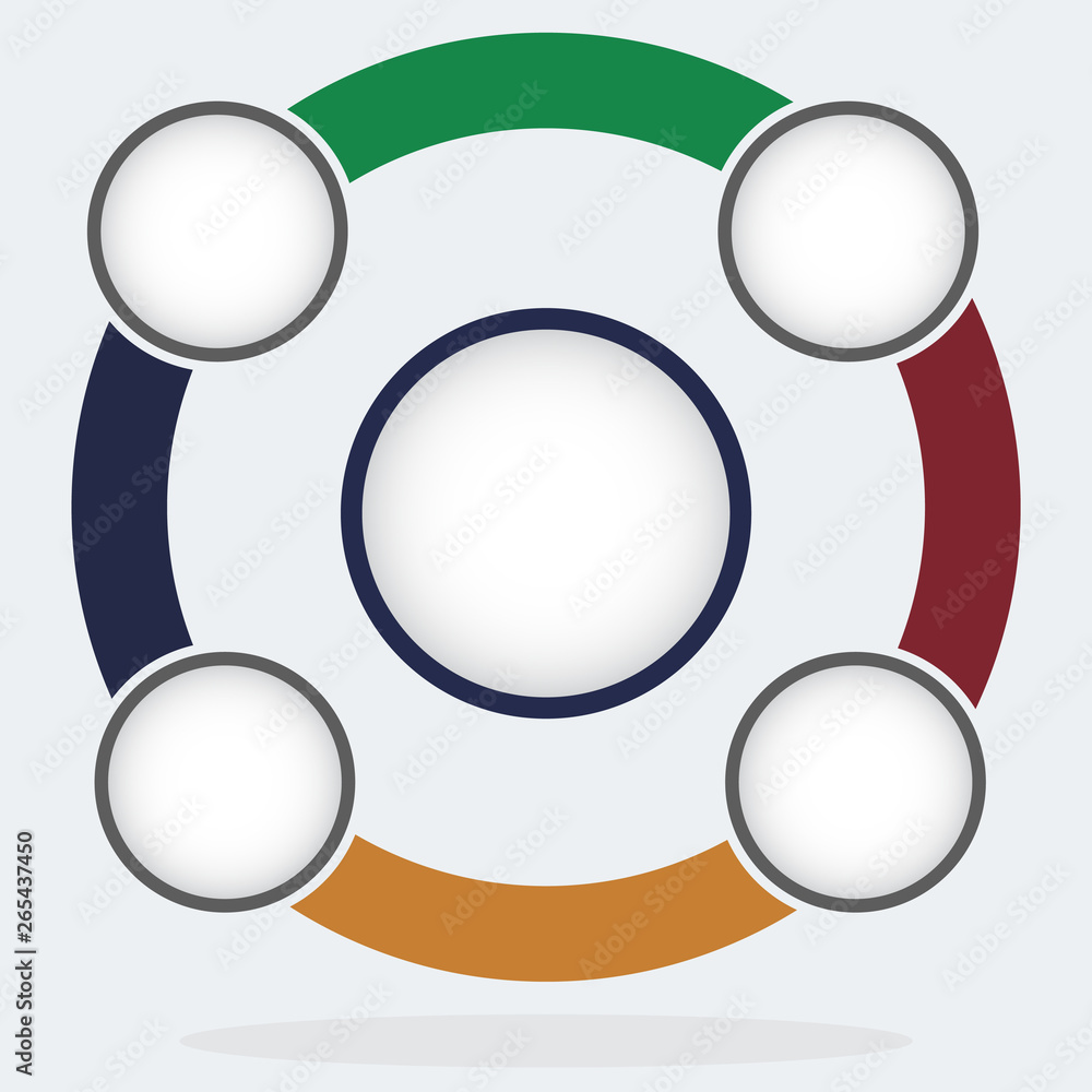 Background of colorful Circle Infographic object. Background of colorful Circle Infographic object.