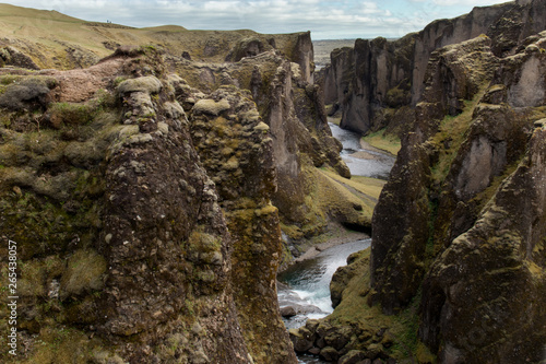 Fjaðrárgljúfur or Fjadrargljufur is a magnificent and massive canyon in Iceland