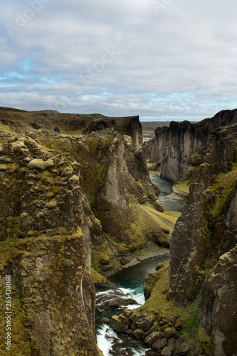 Fjaðrárgljúfur or Fjadrargljufur is a magnificent and massive canyon in Iceland