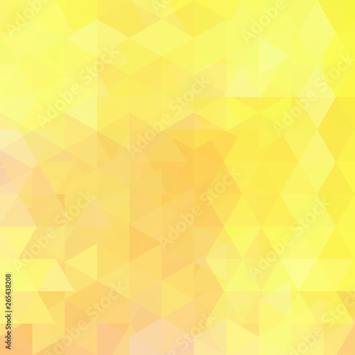 Abstract vector background with triangles. Yellow geometric vector illustration. Creative design template.