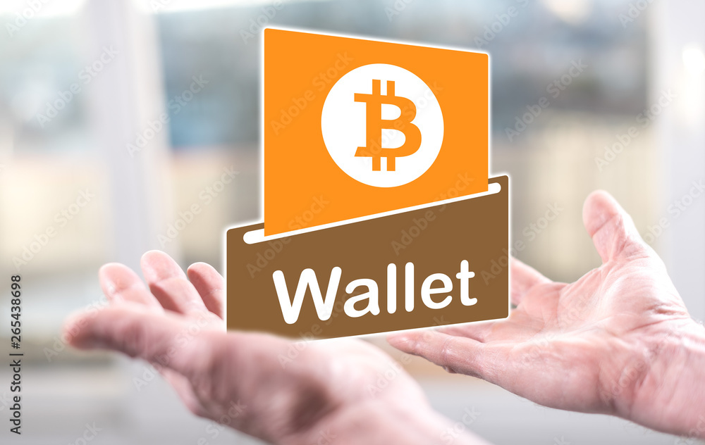 Concept of bitcoin wallet Concept of bitcoin wallet
