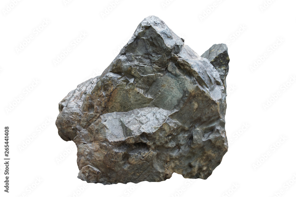 Big stone isolated on white background - clipping paths Big stone isolated on white background - clipping paths