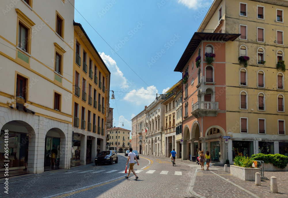 The streets city of Treviso. Italy, Veneto region.