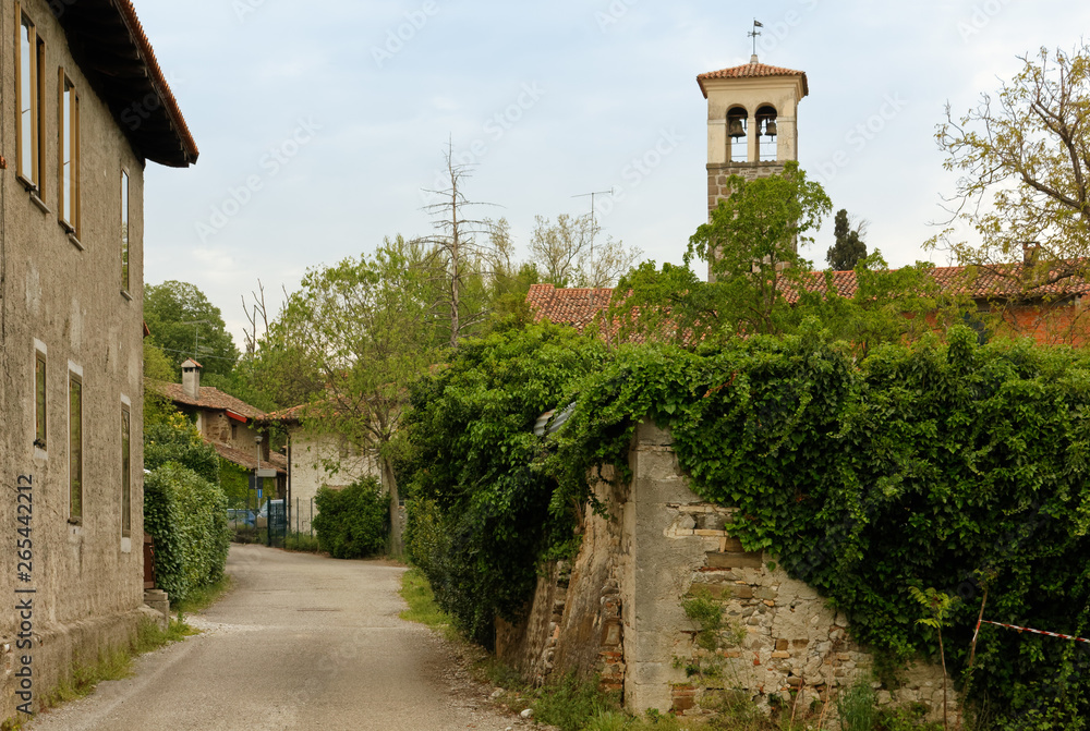 Country Road in Manzano in Friuli, Italy