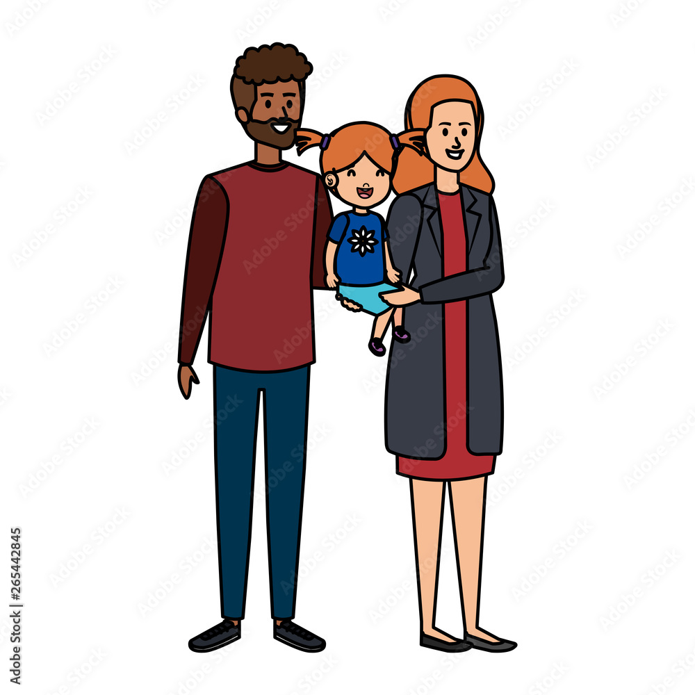 interracial parents couple with daughter characters interracial parents couple with daughter characters
