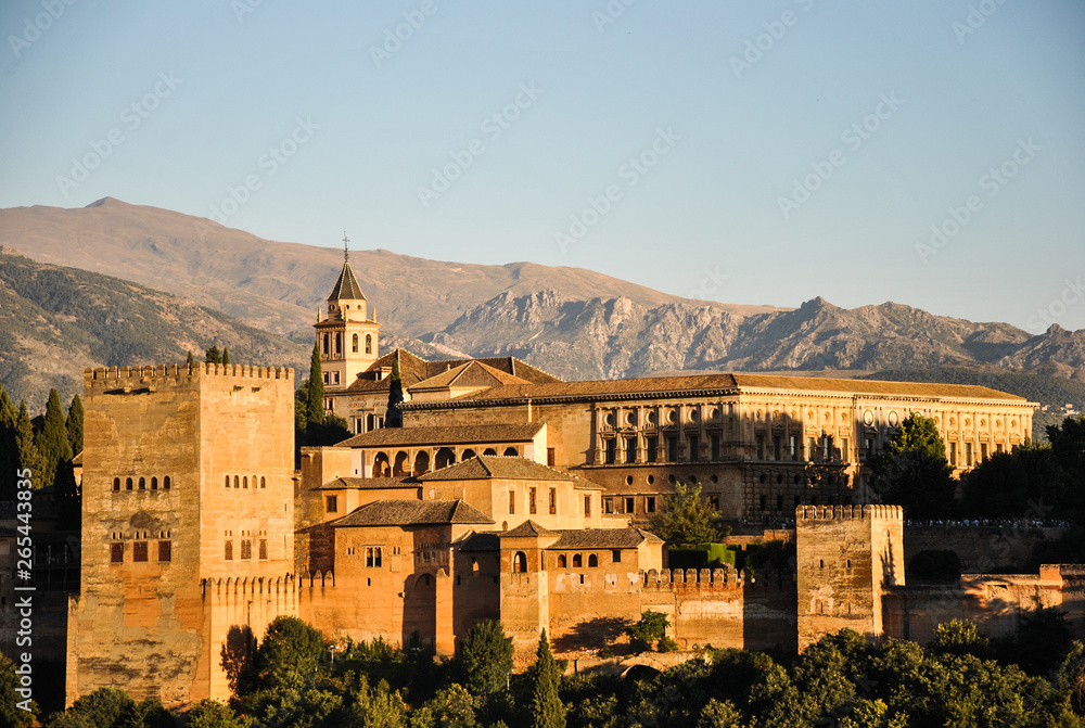 Parte de la Alhambra de Granada, andalucía, españa