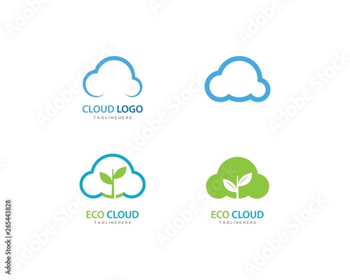 cloud logo vector