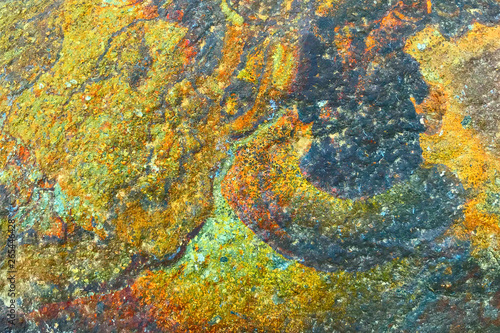 Empty colorful rusty stone background