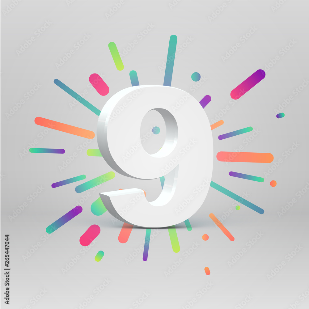 3D character from a fontset with colorful background, vector illustartion 3D character from a fontset with colorful background, vector illustartion