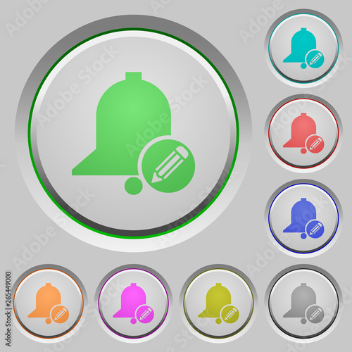 Edit reminder push buttons