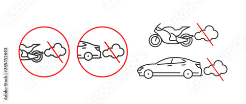 Before refueling, switch the engine off, set of linear icons