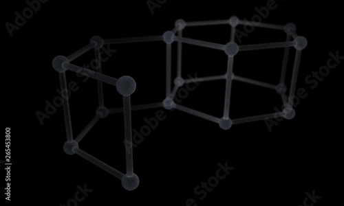 molecule n high quality 3D-render