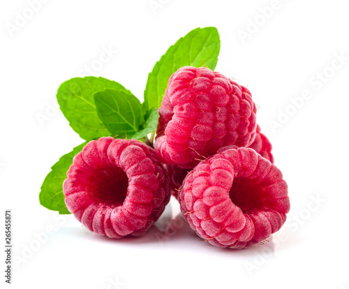 Raspberry in closeup