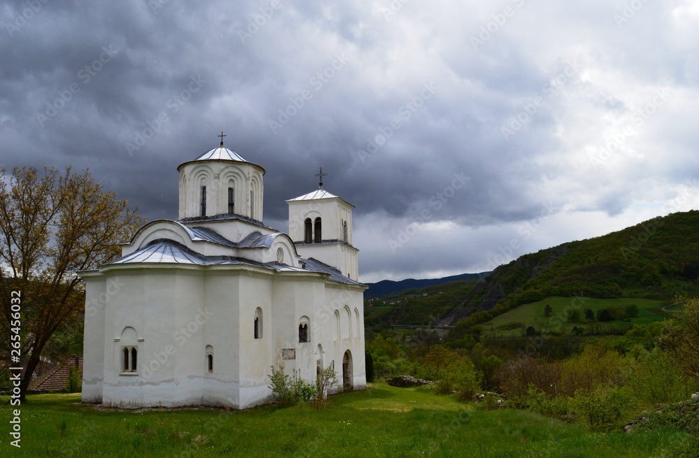 an old white Orthodox church