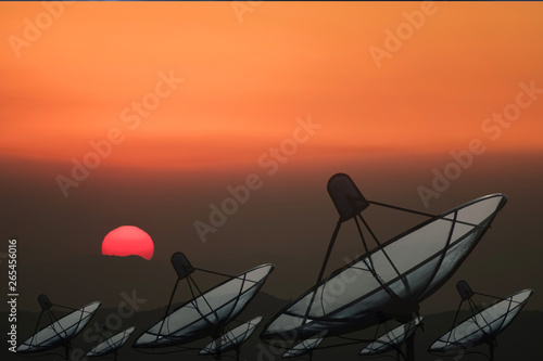 Big Black Satellite Dish