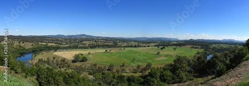 Manning Valley New South Wales Australia at Tinonee wide angle panorama