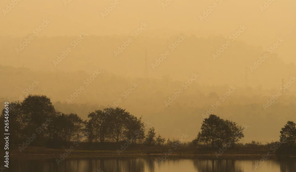 The reservoir at the dawn of winter, The reservoir at the dawn of winter,