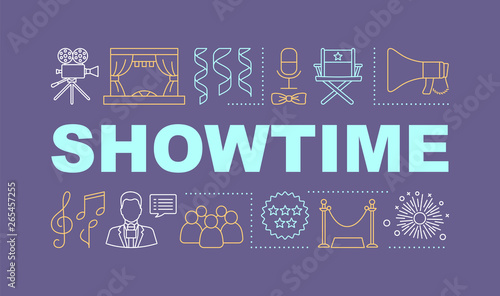 Showtime word concepts banner