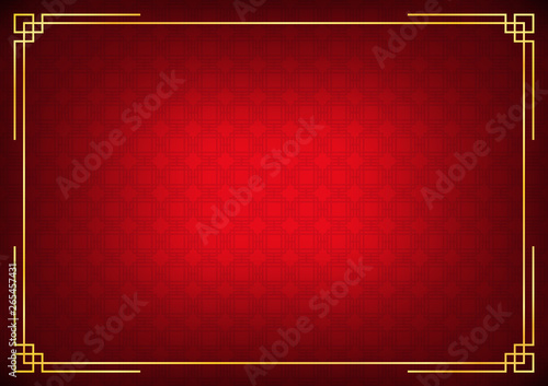 chinese new year background, abstract oriental wallpaper, red square window inspiration, vector illustration 