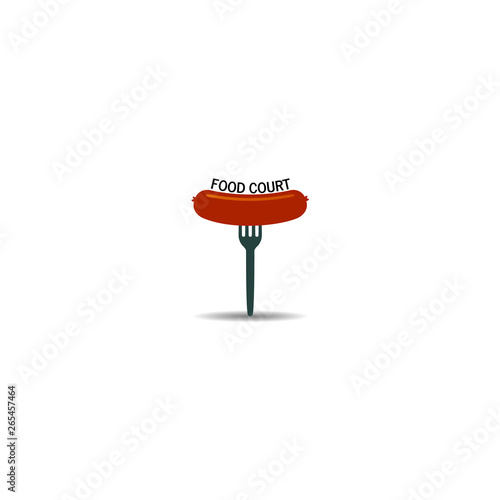 FOOD COURT Vector illustration
