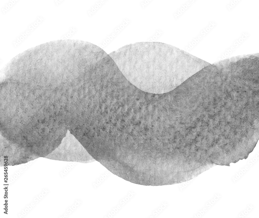 Abstract wave watercolor painted background. Stained glass waves on