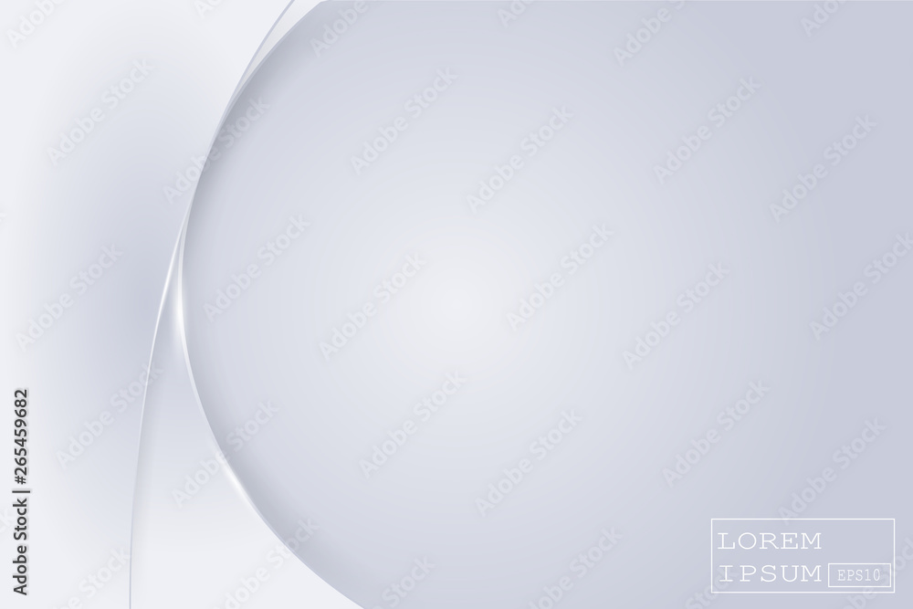 Fototapeta premium Abstract geometric white and gray color material frame layout modern tech with layer background