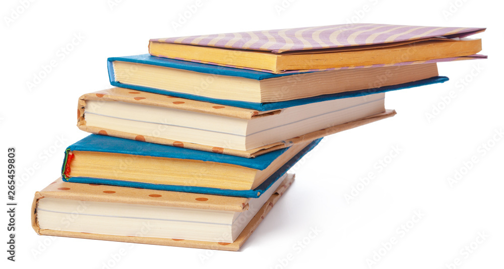 pile of books isolated on white background pile of books isolated on white background