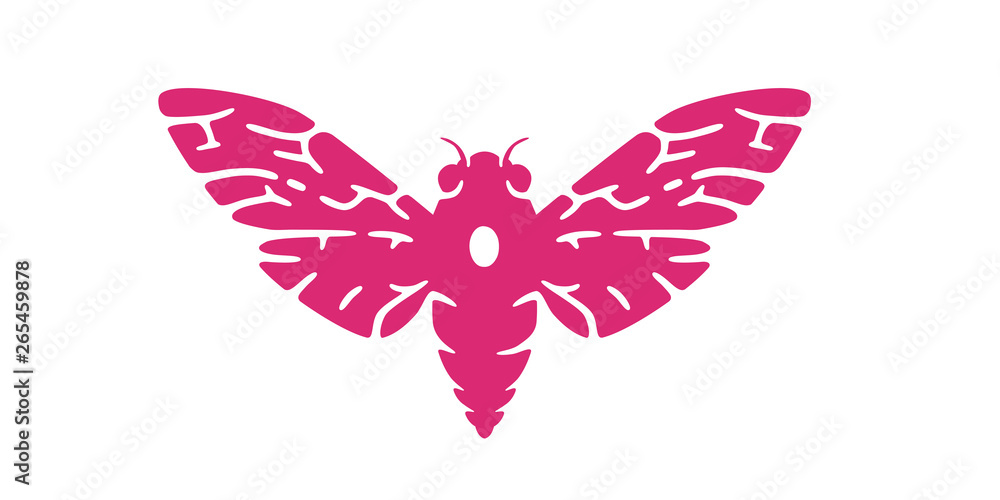 Cicada logo. Beetle. Simple cartoon design icon, emblem. Realistic silhouette. Butterfly. Flat style vector illustration. Cicada logo. Beetle. Simple cartoon design icon, emblem. Realistic silhouette. Butterfly. Flat style vector illustration.