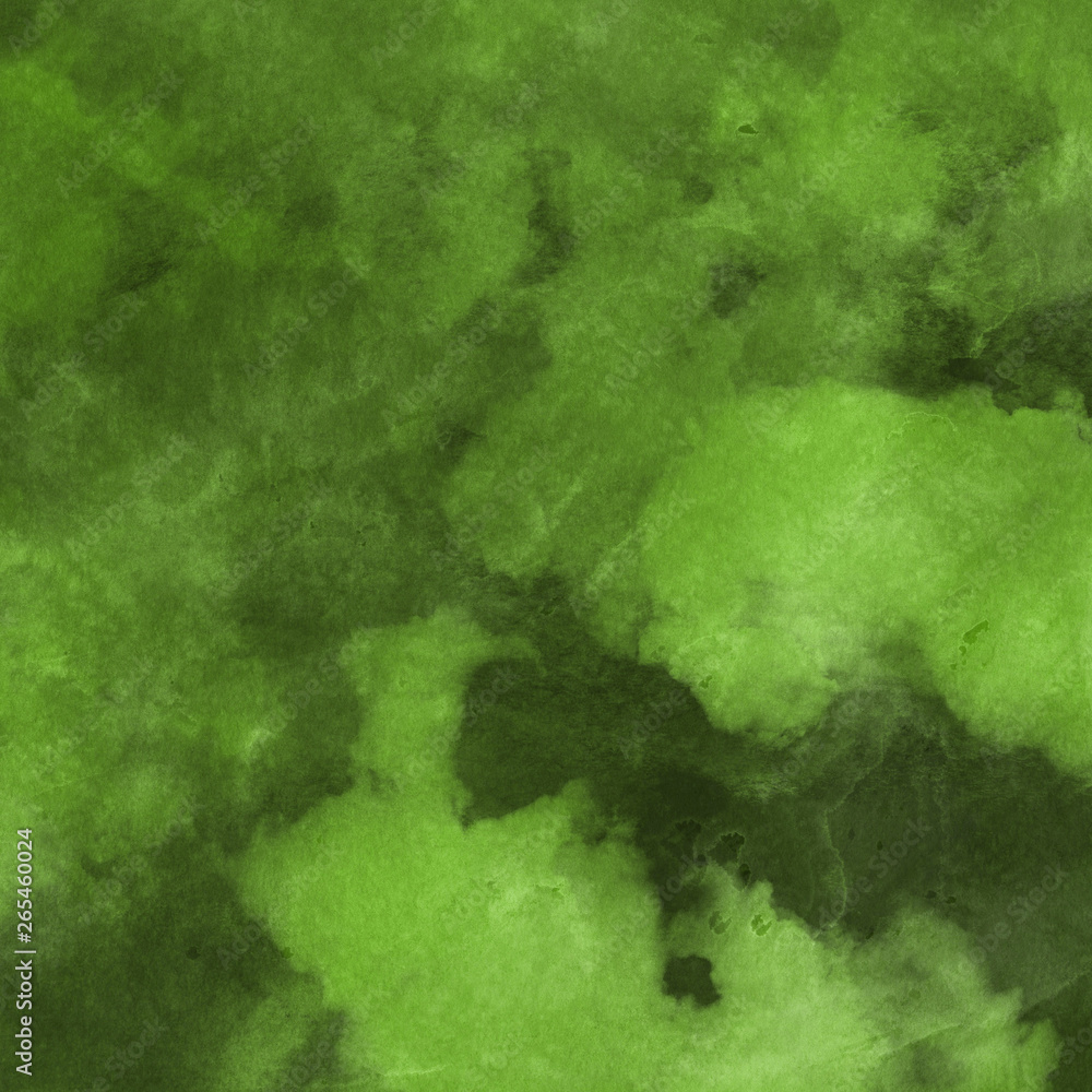 Green ink and watercolor textures on white paper background. Paint leaks and ombre effects. Hand painted abstract image. Green ink and watercolor textures on white paper background. Paint leaks and ombre effects. Hand painted abstract image.