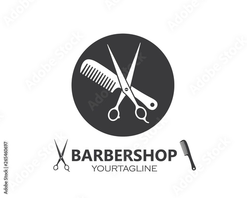 scissor icon logo vector illustration